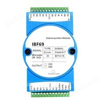 8路編碼器脈沖計(jì)數(shù)器或16路DI高速計(jì)數(shù)器，Modbus RTU模塊IBF69